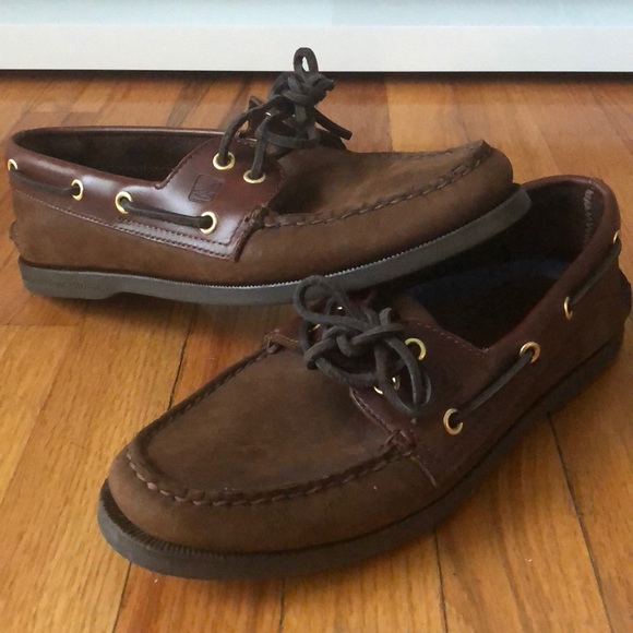 Dark brown sperrys Clearance